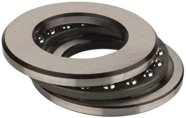 INA Bearing - 1-1/2" Inside x 2-19/32" Outside Diam, 5/8" Thick, Steel Ball Thrust Bearing - 10,000 Lbs. Static Capacity, 4,350 Max Pressure x Velocity - Apex Tool & Supply