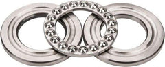 INA Bearing - 1-3/4" Inside x 3-3/32" Outside Diam, 13/16" Thick, Steel Ball Thrust Bearing - 14,000 Lbs. Static Capacity, 6,100 Max Pressure x Velocity - Apex Tool & Supply