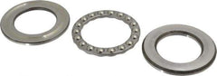 INA Bearing - 2" Inside x 3-11/32" Outside Diam, 13/16" Thick, Steel Ball Thrust Bearing - 22,600 Lbs. Static Capacity, 9,200 Max Pressure x Velocity - Apex Tool & Supply