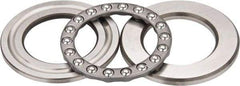 INA Bearing - 2-1/4" Inside x 3-23/32" Outside Diam, 13/16" Thick, Steel Ball Thrust Bearing - 22,600 Lbs. Static Capacity, 9,000 Max Pressure x Velocity - Apex Tool & Supply