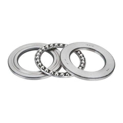 INA Bearing - 2-1/2" Inside x 3.969" Outside Diam, 13/16" Thick, Steel Ball Thrust Bearing - 27,500 Lbs. Static Capacity, 10,300 Max Pressure x Velocity - Apex Tool & Supply