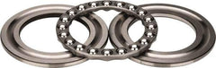INA Bearing - 3" Inside x 4-23/32" Outside Diam, 1" Thick, Steel Ball Thrust Bearing - 44,500 Lbs. Static Capacity, 16,600 Max Pressure x Velocity - Apex Tool & Supply