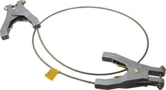 Hubbell Workplace - 19 AWG, 3 Ft., Hand Clamp, Grounding Cable with Clamps - Noninsulated, Includes 2 Hand Clamps - Apex Tool & Supply