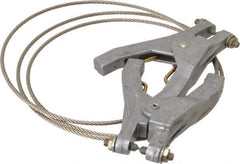 Hubbell Workplace - 19 AWG, 5 Ft., Hand Clamp, Grounding Cable with Clamps - Noninsulated, Includes 2 Hand Clamps - Apex Tool & Supply