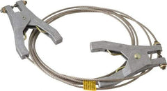 Hubbell Workplace - 19 AWG, 10 Ft., Hand Clamp, Grounding Cable with Clamps - Noninsulated, Includes 2 Hand Clamps - Apex Tool & Supply