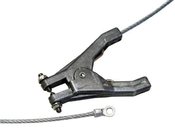 Hubbell Workplace - 19 AWG, 3 Ft., Hand Clamp, Terminal, Grounding Cable with Clamps - Noninsulated - Apex Tool & Supply