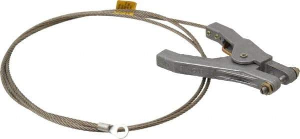 Hubbell Workplace - 19 AWG, 5 Ft., Hand Clamp, Terminal, Grounding Cable with Clamps - Noninsulated - Apex Tool & Supply