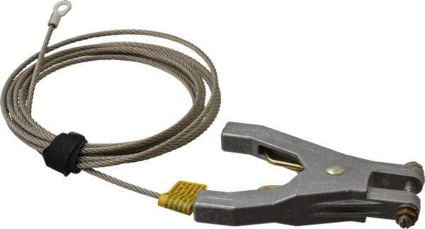 Hubbell Workplace - 19 AWG, 10 Ft., Hand Clamp, Terminal, Grounding Cable with Clamps - Noninsulated - Apex Tool & Supply