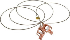 Hubbell Workplace - 19 AWG, 10 Ft., Alligator Clip, Grounding Cable with Clamps - Noninsulated, Includes 2 Alligator Clips, Federal Specification A-A-59466-010 - Apex Tool & Supply