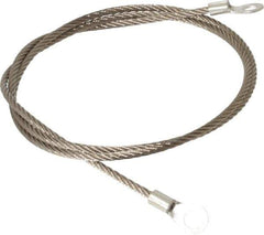 Hubbell Workplace - 19 AWG, 3 Ft., Terminal, Grounding Cable with Clamps - Noninsulated, Includes (2) 1/4 Inch Terminals - Apex Tool & Supply