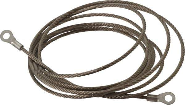 Hubbell Workplace - 19 AWG, 10 Ft., Terminal, Grounding Cable with Clamps - Noninsulated, Includes (2) 1/4 Inch Terminals - Apex Tool & Supply