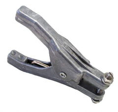 Hubbell Workplace - 19 AWG, 5 Ft., Alligator Clip, Hand Clamp, Grounding Cable with Clamps - Orange, Federal Specification A-A-59466-010 - Apex Tool & Supply