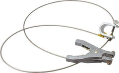 Hubbell Workplace - 19 AWG, 5 Ft., C-Clamp, Hand Clamp, Grounding Cable with Clamps - Noninsulated - Apex Tool & Supply