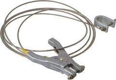 Hubbell Workplace - 19 AWG, 10 Ft., C-Clamp, Hand Clamp, Grounding Cable with Clamps - Noninsulated - Apex Tool & Supply