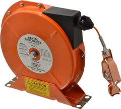 Hubbell Workplace - 1/8 Inch x 50 Ft. Stranded Cable Grounding Reel - Spring Driven Reel - Apex Tool & Supply