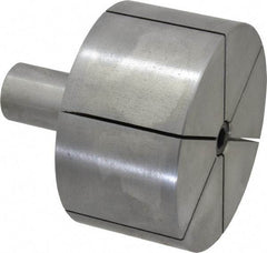 Dunham - 3/4 to 3-3/4" Grip, 3-3/4" Face Diam, 2" Body Length, Ledloy, Expanding Lathe Mandrel - Straight Shank, 1" Shank Diam - Apex Tool & Supply