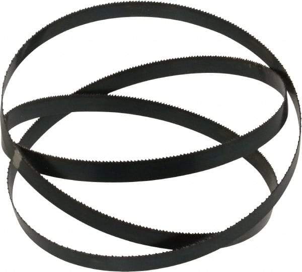 Starrett - 14 TPI, 5' Long x 1/2" Wide x 0.025" Thick, Welded Band Saw Blade - Carbon Steel, Toothed Edge, Raker Tooth Set, Flexible Back, Contour Cutting - Apex Tool & Supply