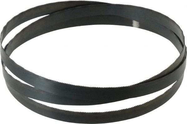 Starrett - 18 TPI, 5' Long x 1/2" Wide x 0.025" Thick, Welded Band Saw Blade - Carbon Steel, Toothed Edge, Wavy Tooth Set, Flexible Back, Contour Cutting - Apex Tool & Supply