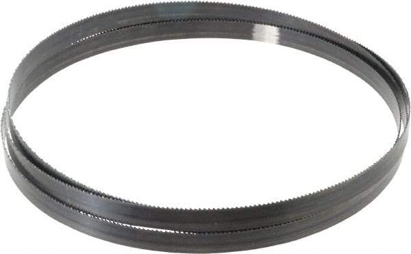 Starrett - 10 TPI, 7' 9" Long x 5/8" Wide x 0.032" Thick, Welded Band Saw Blade - Carbon Steel, Toothed Edge, Raker Tooth Set, Flexible Back, Contour Cutting - Apex Tool & Supply