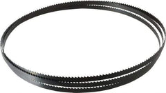 Starrett - 6 TPI, 7' 9-1/2" Long x 3/8" Wide x 0.025" Thick, Welded Band Saw Blade - Carbon Steel, Toothed Edge, Raker Tooth Set, Flexible Back, Contour Cutting - Apex Tool & Supply