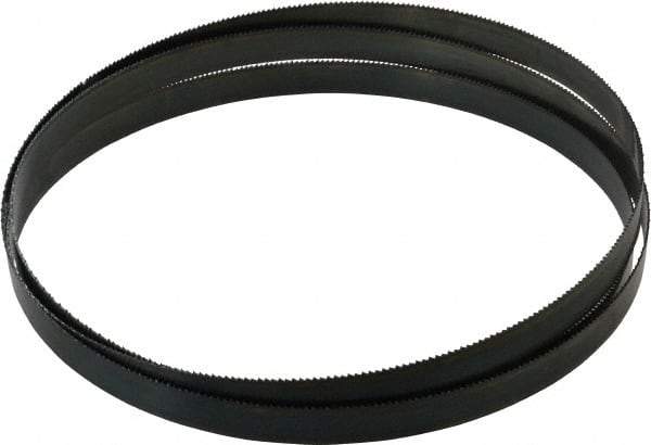 Starrett - 10 TPI, 8' 5" Long x 3/4" Wide x 0.032" Thick, Welded Band Saw Blade - Carbon Steel, Toothed Edge, Raker Tooth Set, Flexible Back, Contour Cutting - Apex Tool & Supply