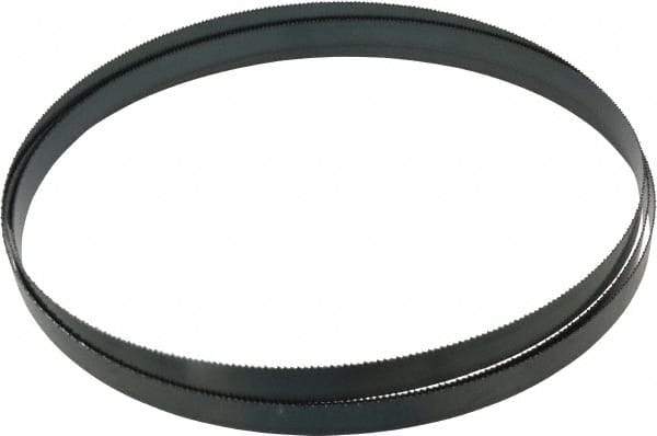 Starrett - 10 TPI, 9' 6" Long x 3/4" Wide x 0.032" Thick, Welded Band Saw Blade - Carbon Steel, Toothed Edge, Raker Tooth Set, Flexible Back, Contour Cutting - Apex Tool & Supply