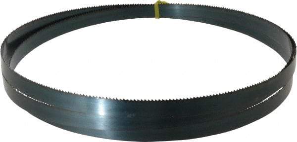 Starrett - 8 TPI, 9' 7-1/2" Long x 3/4" Wide x 0.032" Thick, Welded Band Saw Blade - Carbon Steel, Toothed Edge, Raker Tooth Set, Flexible Back, Contour Cutting - Apex Tool & Supply