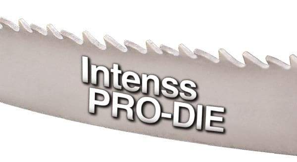 Starrett - 10 to 14 TPI, 16' Long x 1/2" Wide x 0.025" Thick, Welded Band Saw Blade - Bi-Metal, Toothed Edge, Raker Tooth Set, Contour Cutting - Apex Tool & Supply