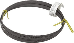 Starrett - 10 to 14 TPI, 5' 4-1/2" Long x 1/2" Wide x 0.035" Thick, Welded Band Saw Blade - Bi-Metal, Toothed Edge, Raker Tooth Set, Contour Cutting - Apex Tool & Supply