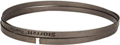 Starrett - 10 TPI, 7' 5" Long x 1/2" Wide x 0.035" Thick, Welded Band Saw Blade - Bi-Metal, Toothed Edge, Raker Tooth Set, Contour Cutting - Apex Tool & Supply