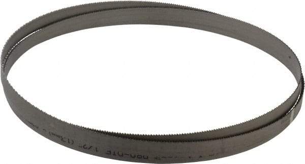Starrett - 14 TPI, 7' 5" Long x 1/2" Wide x 0.035" Thick, Welded Band Saw Blade - Bi-Metal, Toothed Edge, Raker Tooth Set, Contour Cutting - Apex Tool & Supply