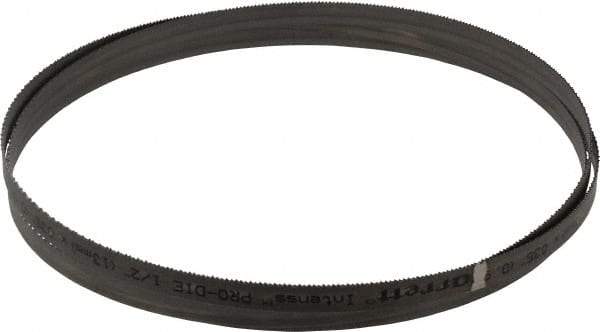 Starrett - 14 TPI, 7' 9" Long x 1/2" Wide x 0.035" Thick, Welded Band Saw Blade - Bi-Metal, Toothed Edge, Raker Tooth Set, Contour Cutting - Apex Tool & Supply