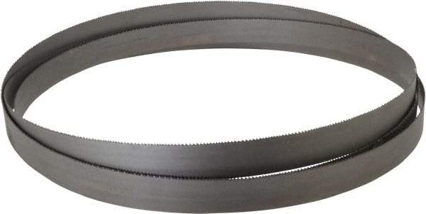 Starrett - 10 to 14 TPI, 10' 10-1/2" Long x 1" Wide x 0.035" Thick, Welded Band Saw Blade - Bi-Metal, Toothed Edge, Raker Tooth Set, Contour Cutting - Apex Tool & Supply