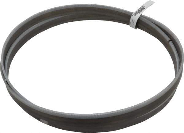 Starrett - 6 to 10 TPI, 11' Long x 1" Wide x 0.035" Thick, Welded Band Saw Blade - Bi-Metal, Toothed Edge, Raker Tooth Set, Contour Cutting - Apex Tool & Supply