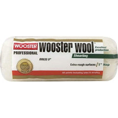 Wooster Brush - 1" Nap, 9" Wide Paint Roller - Rough Texture, Lambswool - Apex Tool & Supply