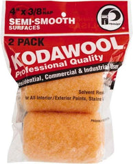 Premier Paint Roller - 3/8" Nap, 4" Wide Paint Roller Cover - Semi-Smooth Texture, Polyester & Wool - Apex Tool & Supply