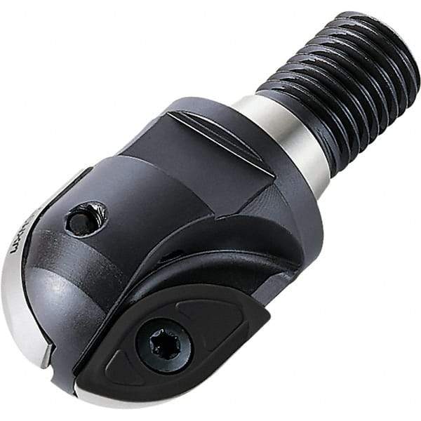 Walter - 20mm Cut Diam, 15mm Max Depth of Cut, 18.5mm Shank Diam, 51mm OAL, Indexable Ball Nose End Mill - 33,200 Max RPM - Apex Tool & Supply