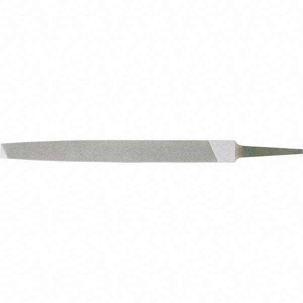 Stanley - 8" Long, Bastard Cut, Flat American-Pattern File - Single Cut, 1/4" Overall Thickness - Apex Tool & Supply