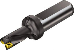 Sandvik Coromant - 1.4432" Max Drill Depth, 2xD, 0.656" Diam, Indexable Insert Drill - 2 Inserts, 3/4" Shank Diam, Straight Shank - Apex Tool & Supply