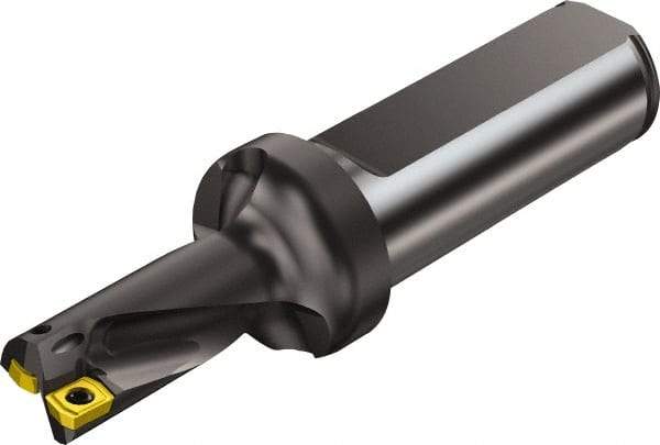 Sandvik Coromant - 3.675" Max Drill Depth, 2xD, 1-3/4" Diam, Indexable Insert Drill - 2 Inserts, 1-1/2" Shank Diam, Straight Shank - Apex Tool & Supply