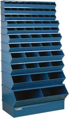 Stackbin - 11 Bin, Shelving Unit with Openings & Base - 37" Wide x 76" High - Apex Tool & Supply