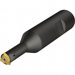 Vargus - TMSD, Internal or External, Right Hand, 1.175" Max Depth of Cut, 0.51 to 0.65" Groove Width, Indexable Grooving Tool Holder - 9V Insert Compatibility, 3/4" Shank Height, 3/4" Shank Width, 4.016" OAL, Through Coolant - Apex Tool & Supply