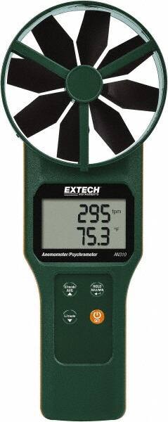 Extech - 0.2 to 30 m/Sec Air CFM, CMM Anemometer and Psychrometer - 140°F Max - Apex Tool & Supply