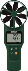 Extech - 0.2 to 30 m/Sec Air CFM, CMM Anemometer and Psychrometer - 140°F Max - Apex Tool & Supply