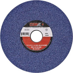 Camel Grinding Wheels - 7" Diam x 1-1/4" Hole x 1/2" Thick, H Hardness, 60 Grit Surface Grinding Wheel - Ceramic, Type 1, Medium Grade, Vitrified Bond, No Recess - Apex Tool & Supply