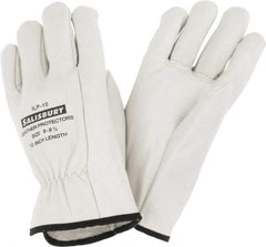 Salisbury by Honeywell - Class 0, Size L (8), 10" Long, Cowhide Leather Protector - Tan - Apex Tool & Supply