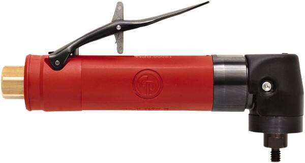 Chicago Pneumatic - 1/4" Collet, Straight Handle, Air Angle Die Grinder - 25,000 RPM, Rear Exhaust, 19 CFM, 0.5 hp, 90 psi, 6.35mm Inlet - Apex Tool & Supply