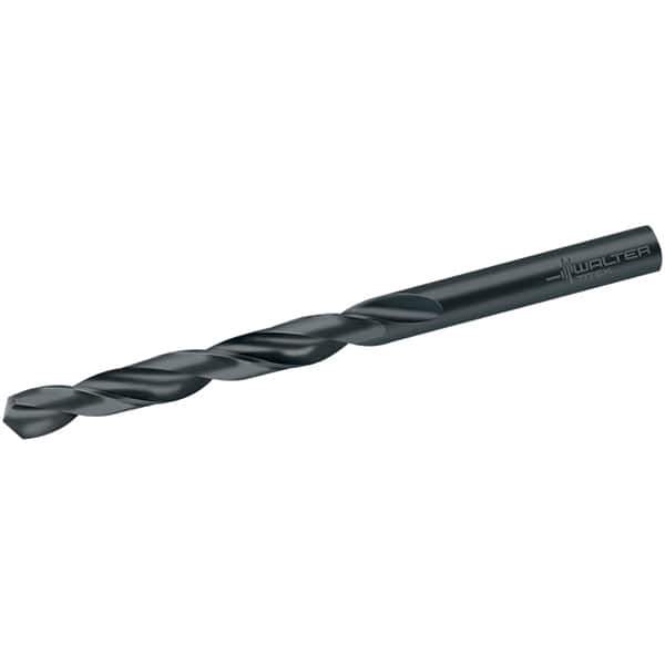 Walter-Titex - 21/32" 118° High Speed Steel Jobber Drill - Oxide Finish, Right Hand Cut, Spiral Flute, Straight Shank, 184mm OAL, N Point - Apex Tool & Supply