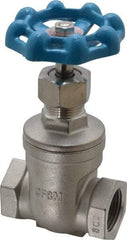 Legend Valve - 3/4" Pipe, Threaded Stainless Steel Solid Wedge Stem Gate Valve - 600 WOG, 125 WSP - Apex Tool & Supply