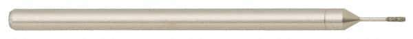 Made in USA - 3/4" Head Diam x 0.394" Head Thickness Diamond (Abrasive) Grinding Pin - 1/4" Shank Diam Fine Grade, 120 Grit - Apex Tool & Supply